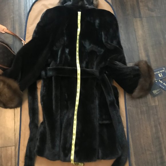 MINK & SABLE BellaBicchi Coat made for Neiman Marcus Collection NWTags & CoatBag - Picture 11 of 16